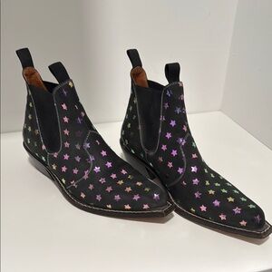 Free People iridescent star Chelsea boot